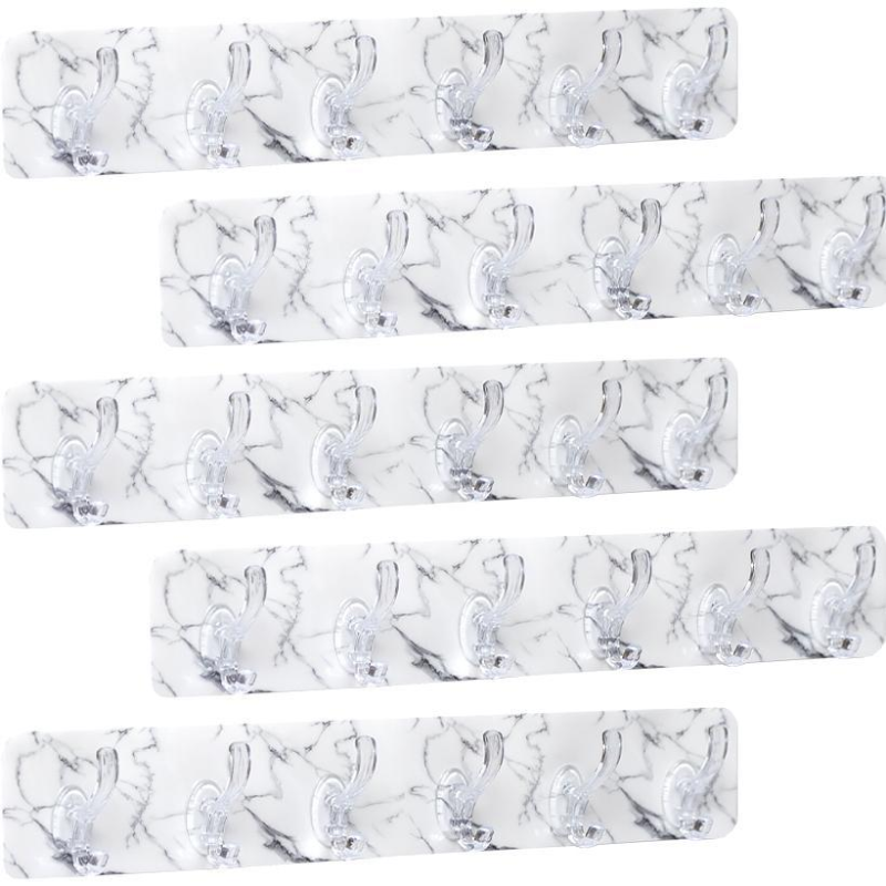 Гачки подвійні 6шт на самоклеючій кольоровій стрічці 35*6см 2023 В KNZ