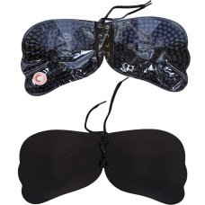 Силіконовий бюстгальтер невидимка “C“ чорний 28613-1 KNZ