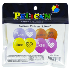 Кульки Pelican 12“ (30 см) “LIKEE“ 10 шт/уп Pelican 828021 KNZ