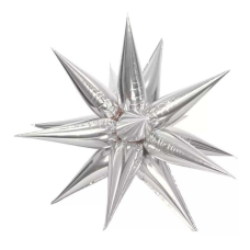 Кулька фольгована 40 “ЗІРКА-колючка Срібна Pelican 834322 KNZ