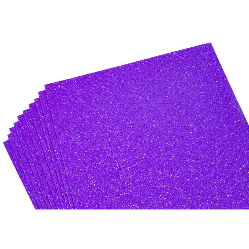 Фоаміран 1,8 мм фіолетовий з гліттером, переливається різними кольорами Фіолетовий Unison 10508 KNZ