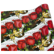 Папір пакувальний крейдований 80г 10 аркушів - 100 х 70см Червоний Unison PVM10-148 KNZ