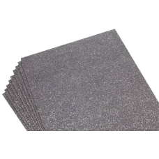 Фоаміран 2мм графіт з гліттером 10аркушів 8958 KNZ