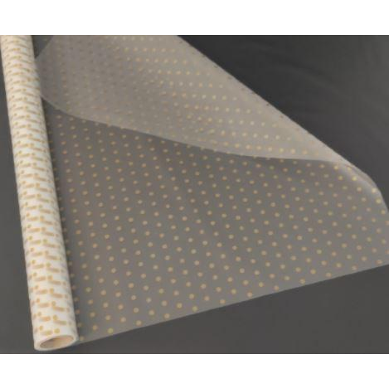 Плівка матова для квітів “ГОРОХ дрібний“ бронза PMP1782 KNZ