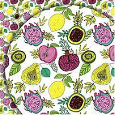 Папір для пакування подарунків 10 аркушів - 100 х 70см 50г Фрукти Unison PCZ10070-10-262 KNZ
