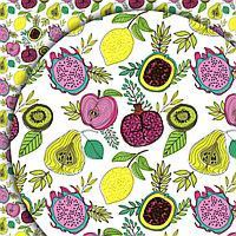 Папір для пакування подарунків 10 аркушів - 100 х 70см 50г Фрукти Unison PCZ10070-10-262 KNZ