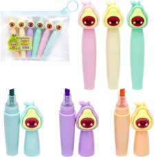 Набір текстовиділювачів 6 кольорів “Авокадо“ XYH302-6 KNZ