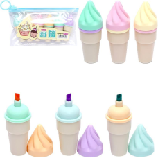 Набір текстовиділювачів 6 кольорів “Морозиво“ XYH1708-6 KNZ