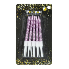 Набір свічок для торта "СПІРАЛЬНІ 5 см", рожеве золото 10 шт. / уп (868133) KNZ