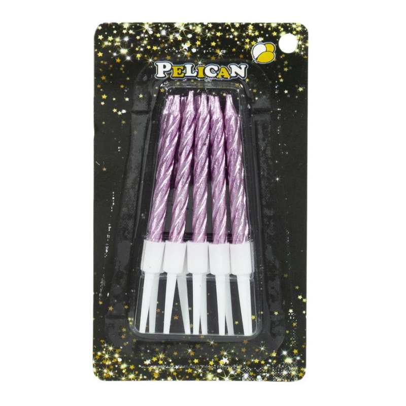 Набір свічок для торта "СПІРАЛЬНІ 5 см", рожеве золото 10 шт. / уп (868133) KNZ Набір свічок для торта "СПІРАЛЬНІ 5 см", рожеве золото 10 шт. / уп (868133) KNZ