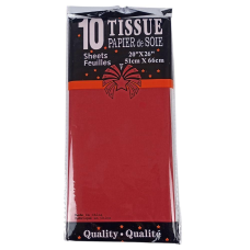Папір тишею 10 аркушів 50 х 66 см, 14 гр, Червоний (CQ205 P-199) KNZ