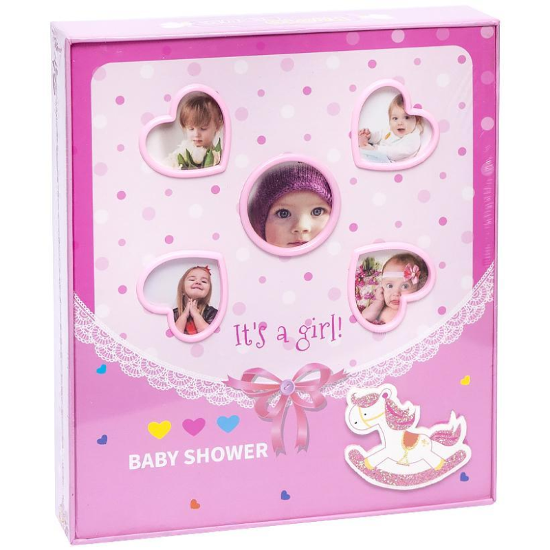 Фотоальбом дитячий на 80 фотографій 10*15см рожевий 6876 KNZ Фотоальбом дитячий на 80 фотографій 10*15см рожевий 6876 KNZ