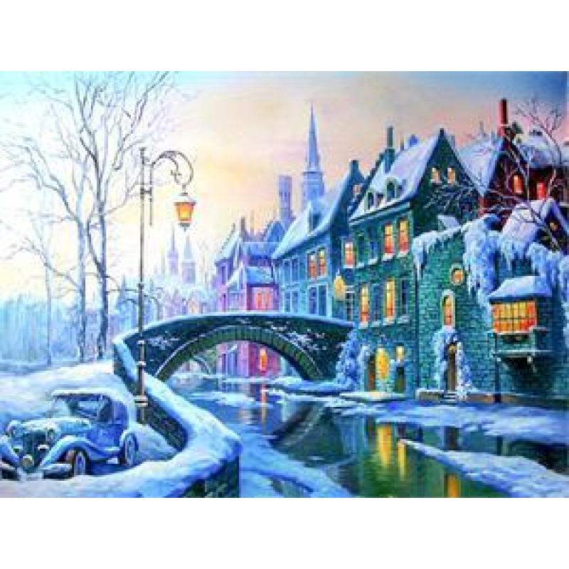 Картина за номерами “Дорога до палаца“ 40*50 см, фарби-акрил, кисть-3шт (RA30449) KNZ