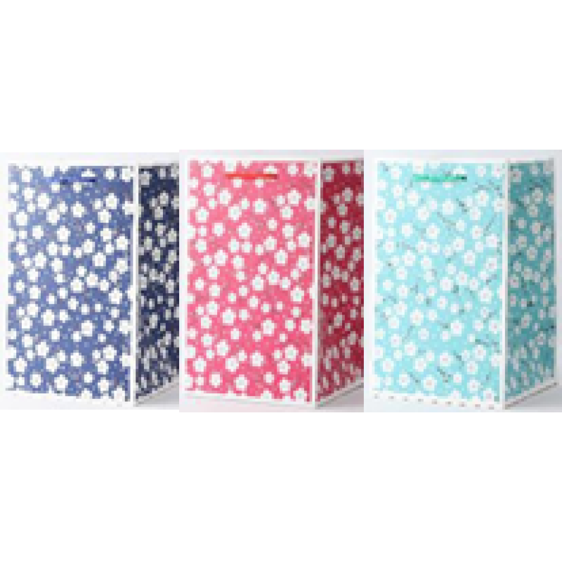 Пакет подарунковий 210 г,17,5 x 25,5 x17 см, 4 дизайни, 12 шт/пач (YV 8011-QS) KNZ