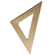 Трикутник дерев“яний 16 см 45х45 ЛК-011-МВ/103021 KNZ