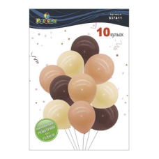 Набір з 10 латексних кульок “Бежева фантазія“ вінтажний (837411) KNZ