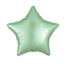 Кулька фольгований Pelican 10“ ЗВІЗДА САТИН ЗЕЛЕНА 25 см, (ціна за упак/5шт) (832740) KNZ