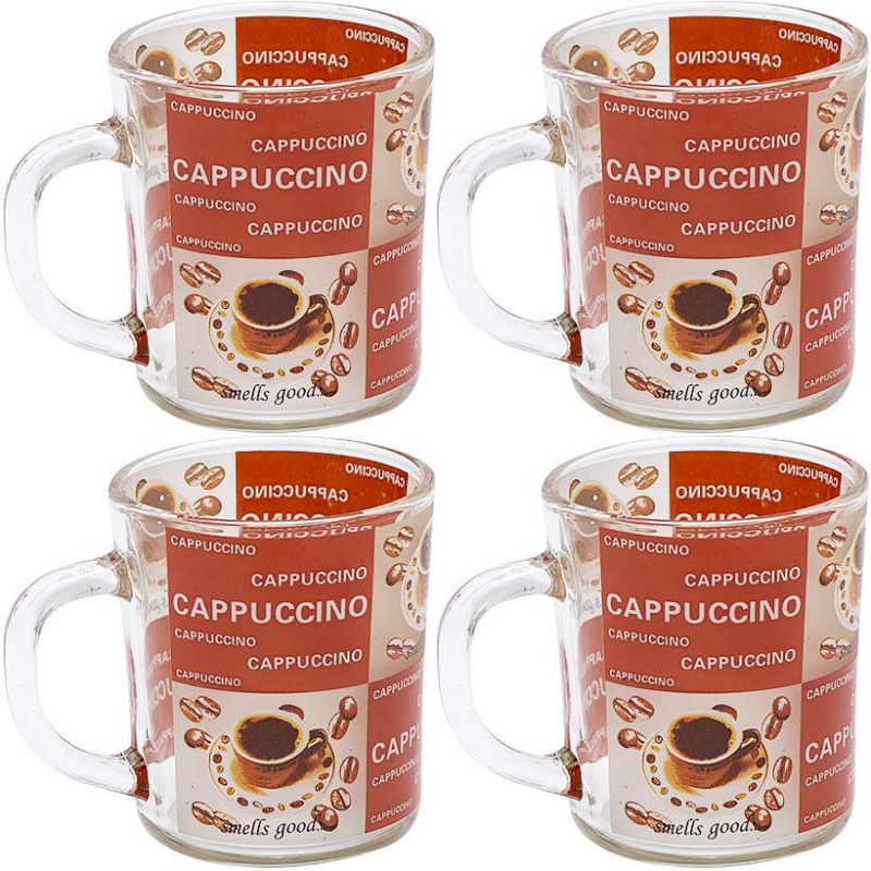 Чашка скло “Cappuccino“ 200мл ZB024 KNZ