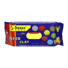 Паста для моделювання PLC-250Y жовта 250 гр (сохне на повітрі, не вимагає випалу) KNZ