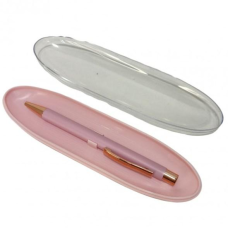 Ручка кулькова металева в пластиковому футлярі A-Plus А-921 рожева KNZ