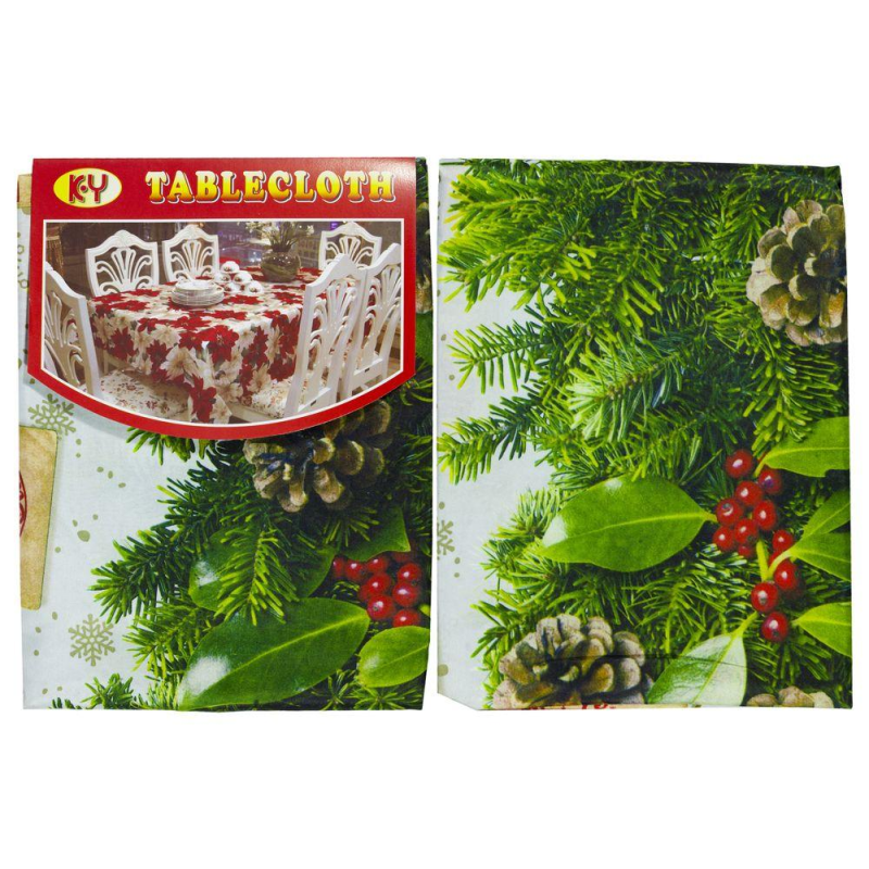 Скатертина новорічна “Хвоя“ 150х240 см (6220-149) KNZ