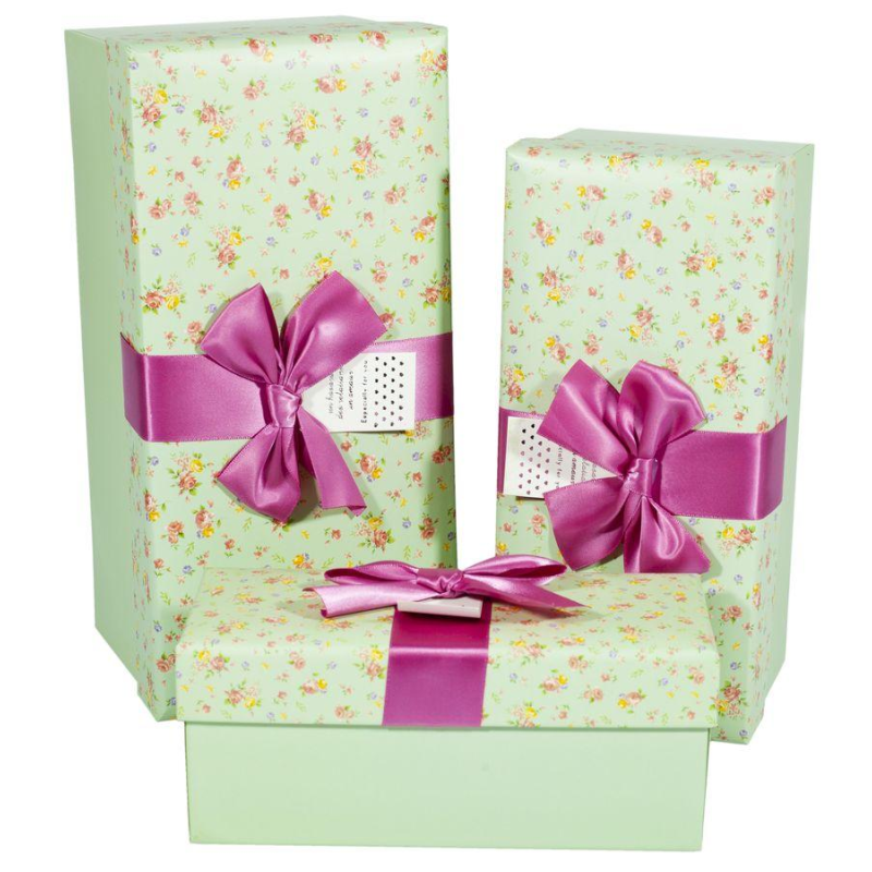 Коробки подарункові прямокутні, у наборі — 3 шт, Unison, CH01-2 Зелений Unison (CH01-2) KNZ Коробки подарункові прямокутні, у наборі — 3 шт, Unison, CH01-2 Зелений Unison (CH01-2) KNZ