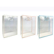 Пакети прозорі пластикові для подарунків 3 кольори, 33 х 25 х 11,5 см (PPWKSD939) KNZ
