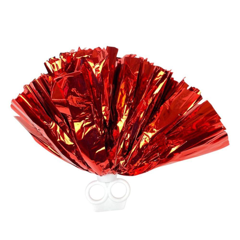 Помпони для танців і чирлідингу на кільцях, червоні (0815-200 red) KNZ