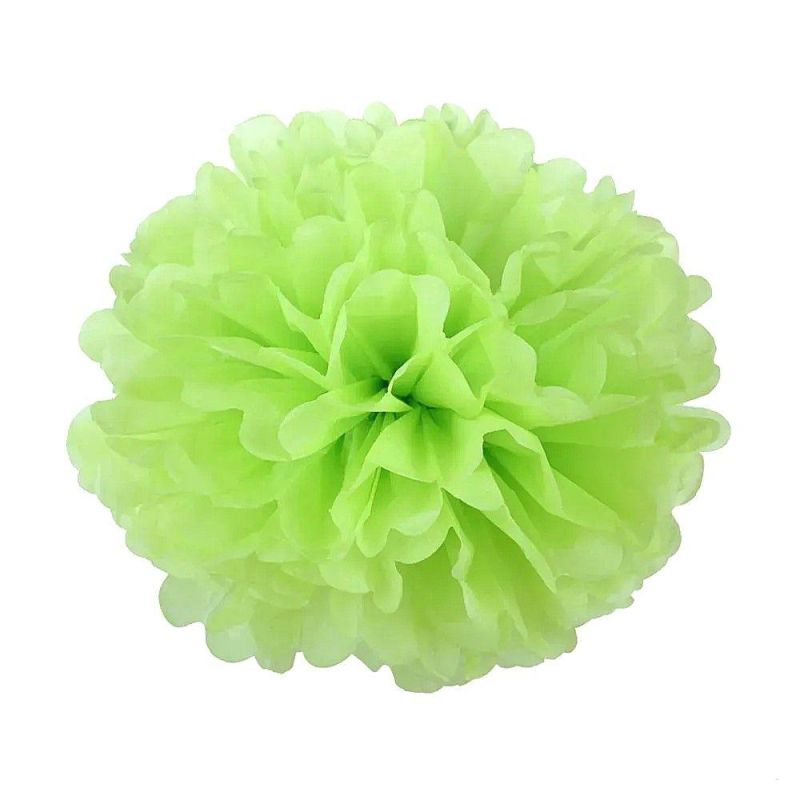 Помпони декоративні паперові 30 см Зелені (0815-23 Green) KNZ
