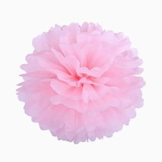 Помпони декоративні паперові 30 см Рожеві (0815-23 Pink) KNZ