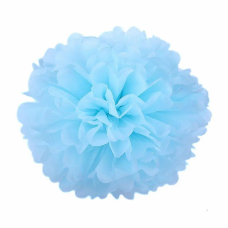 Помпони декоративні паперові 30 см Блакитні (0815-23 Blue) KNZ