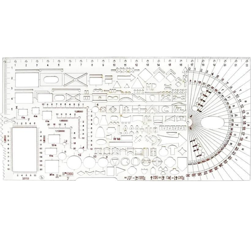 Тактична лінійка трафарет офіцерська 22*13,8см Irbis KNZ Тактична лінійка трафарет офіцерська 22*13,8см Irbis KNZ