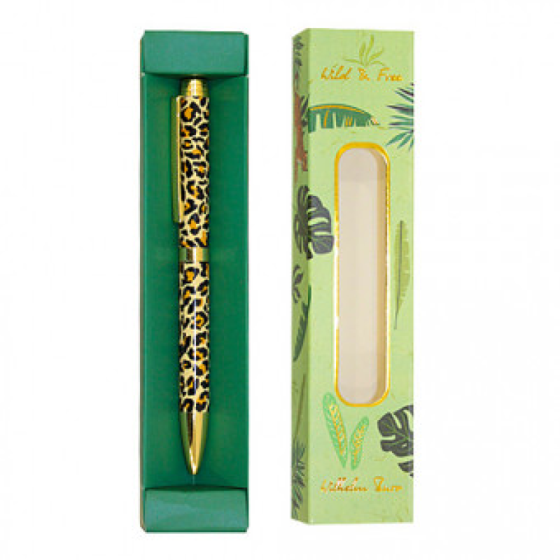 Ручка подарункова кулькова металева “Прінт леопард“ “Wilhelm Buro“ WB167 KNZ Ручка подарункова кулькова металева “Прінт леопард“ “Wilhelm Buro“ WB167 KNZ