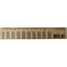 Лінійка дерев“яна 15 см (150 мм) таблиця множення (шовкографія) Ц351001У KNZ