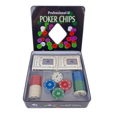 Набір фішок для покера 100 шт + 2 колоди карток (100PP) KNZ