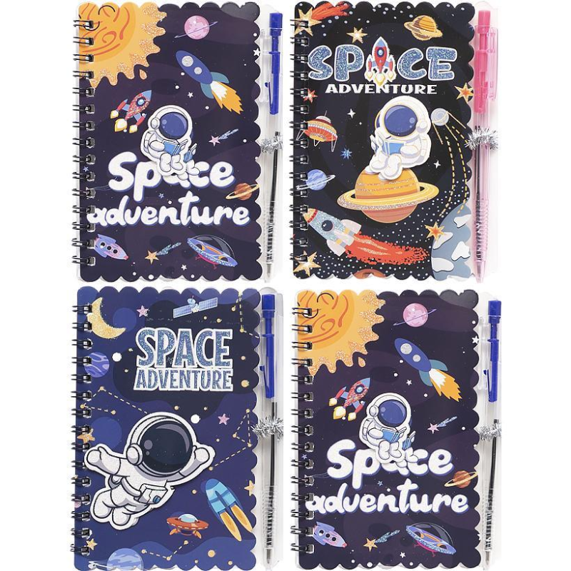 Блокнот А6 з ручкою на спіралі до лінії 30л 10,5*14см DB-021 KNZ