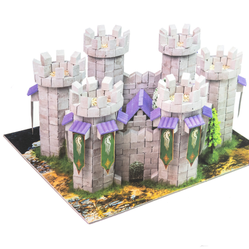 Конструктор з міні-цеглинок BLOCKY 1241ел Лицарський замок Strateg 31005 Будівельний набір для творчості KNZ