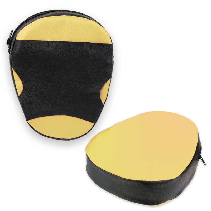 Лапи боксерські жовто-чорні Strateg 2 шт 2091 KNZ Лапи боксерські жовто-чорні Strateg 2 шт 2091 KNZ