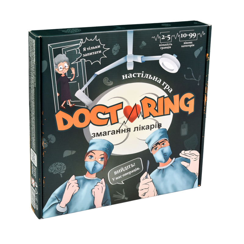 Настільна гра Strateg Doctoring - змагання лікарів українською мовою 30916 KNZ