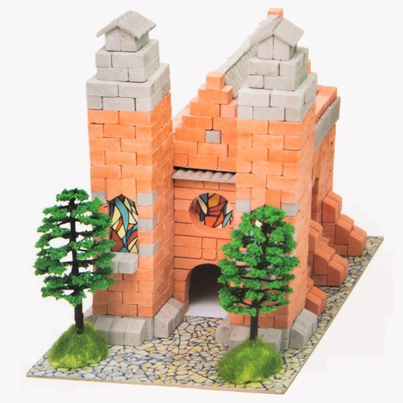 Конструктор з міні-цеглинок BLOCKY 689ел Затишна Святиня Strateg 31010 Будівельний набір для творчості KNZ