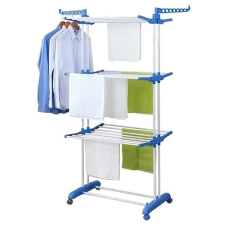 Підлогова сушарка для білизни багатоярусна складна з колесами (до 40кг) KNZ