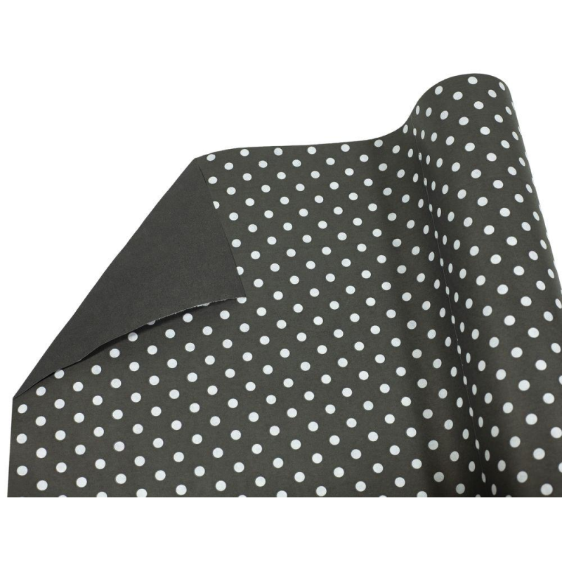 Бумага упаковочная крафт-двосторонний 0,7 х 7м Черный Unison (Пт 857.11) KNZ