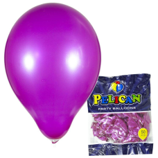 Кульки Pelican 10“ (26 см), перламутр малиновий темний, 50 шт/пач, 811733 Фіолетовий Pelican (811733/1050-733) KNZ