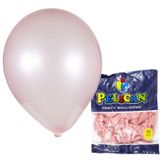 Кульки Pelican 10“ (26 см), перламутр рожеве золото, 50 шт/пач, 811709 Рожевий Pelican (811709/1050-709) KNZ