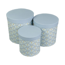 Коробка подарункова кругла 18 x 18,5 см Сірий Unison (W3005 No2) KNZ