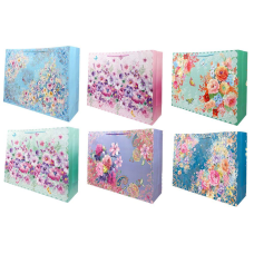 Пакет подарунковий “Квіти“, 210 г, 59 x 44 x 17см, 4 дизайни (YM 809-HLX/ YM-H-896-XL-) KNZ