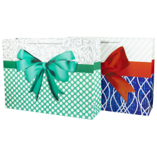 Пакет подарунковий фольгований, Бант — 4дизайну, 210 g, горизонтальний-59 x 44 x1 7см (YM-H-1020-XL) KNZ