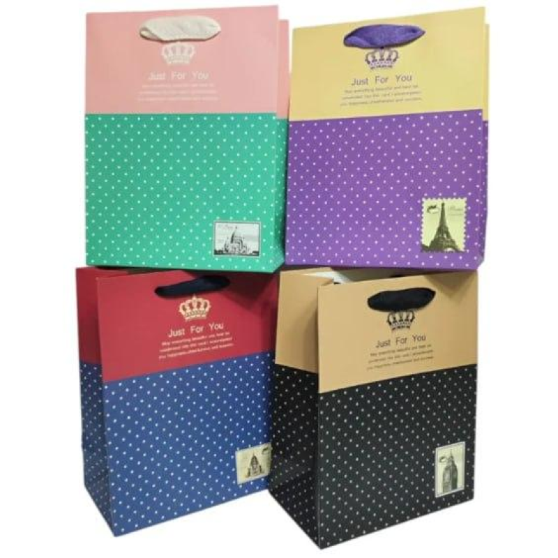 Пакет подарунковий, Just For You — 4дизайну, 210g, 26 x 32 x12см (DF-309M) KNZ