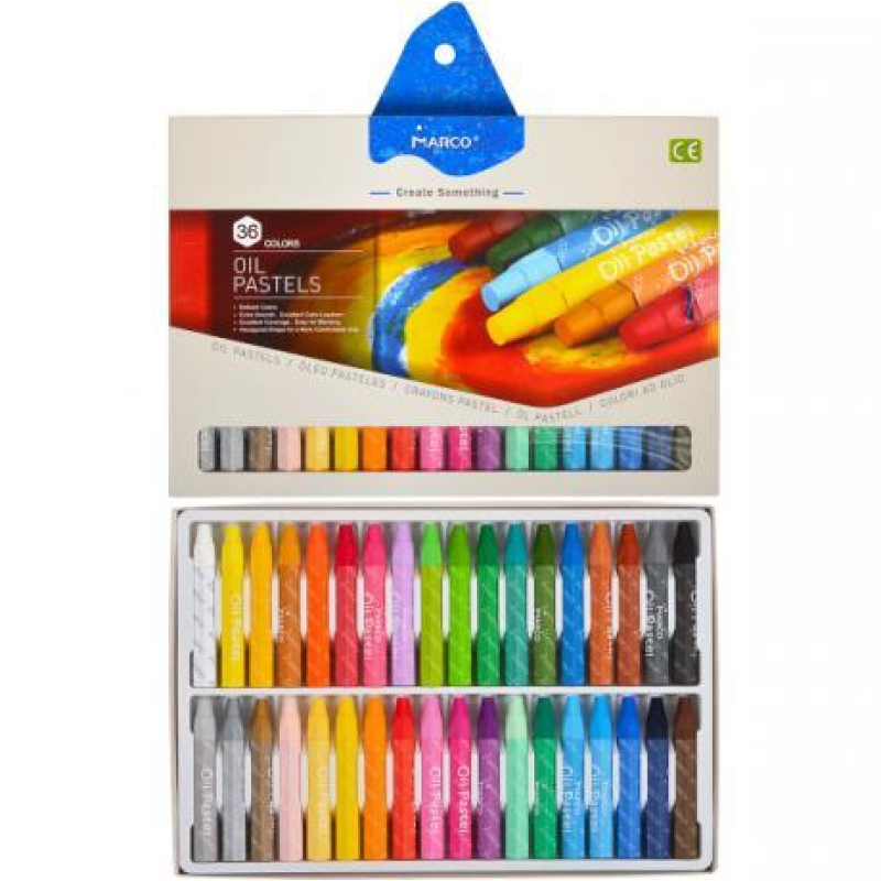 Пастель олійна 36 кольорів MARCO 4800OP-36CB KNZ Пастель олійна 36 кольорів MARCO 4800OP-36CB KNZ