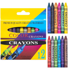 Воскові олівці 12 кольорів CRAYONS 2688A KNZ